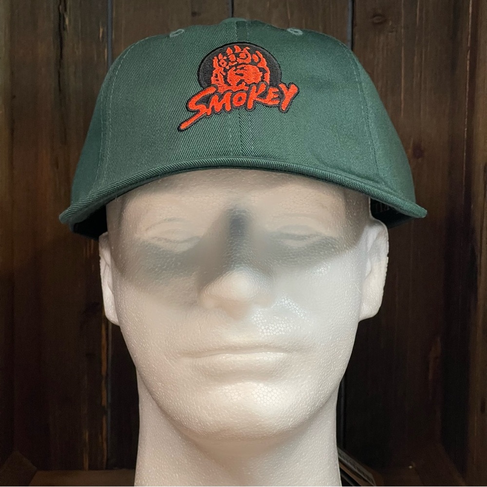 SOLD-Filson Limited Edition Smokey Bear Low Profile Hat Cap Green Mens Strapback - Picture 2 of 12